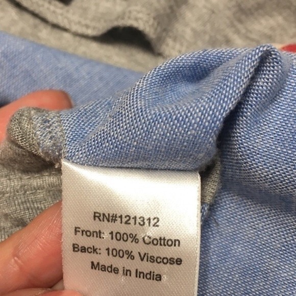 Gryphon Blue Gray Annam Tribal Print Pullover XS - Picture 6 of 8